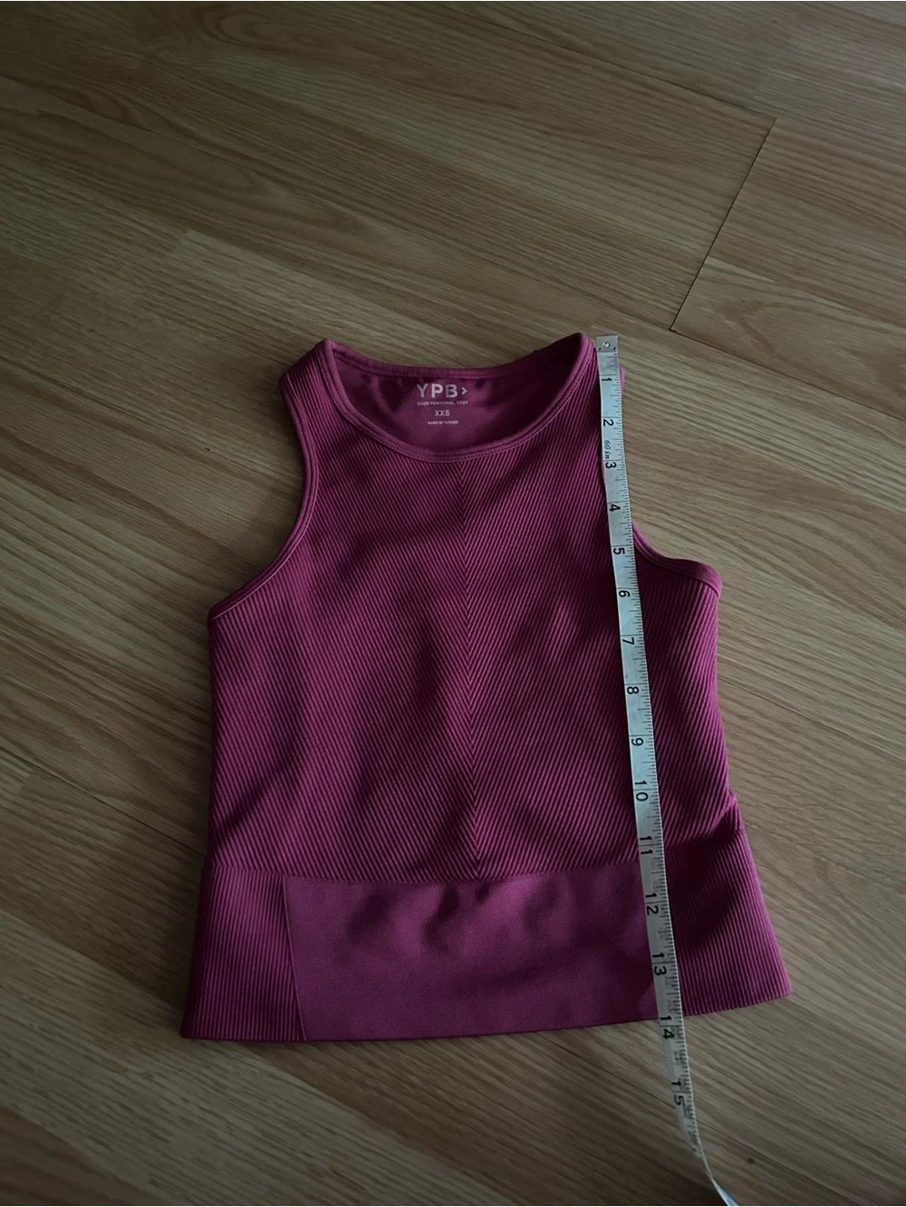 YPB Abercrombie Magenta Ribbed Seamless Tank XXS - Picture 4 of 5